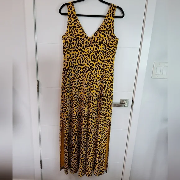 Dana Buchman Vintage 80s Silk Button Duster Dress Size 8 - Picture 2 of 13